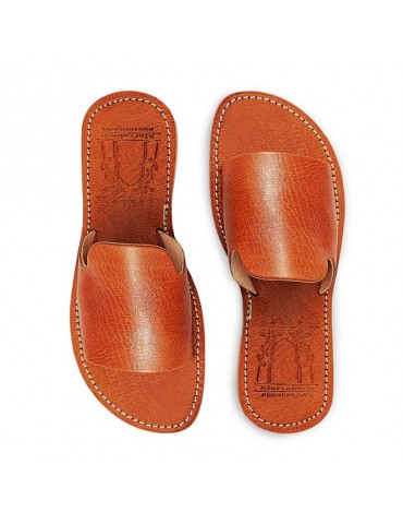 Sandalia de moda original en piel