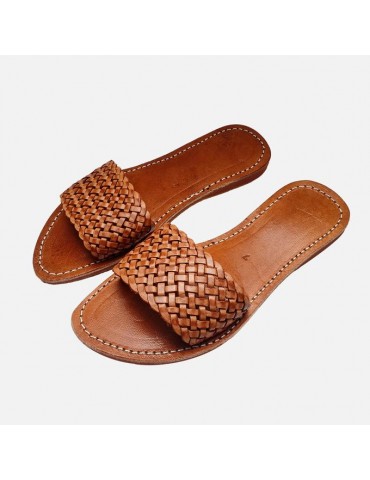 Original läder mode sandal