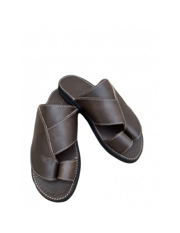 Men's hand-held leather sandal