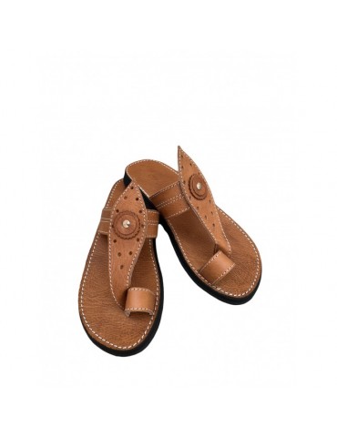 Original brown leather sandal for men