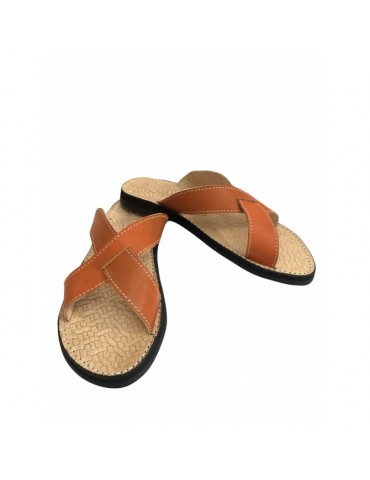 sandale croisée en cuir original