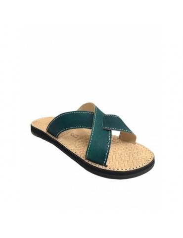 Sandale croisée en cuir original