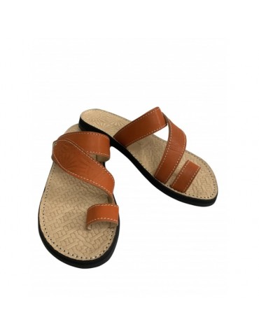 Bekväm sandal i äkta läder