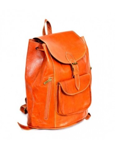 Sac à dos fait main en cuir artisanale authentique de mode