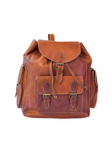 Handmade genuine leather square satchel