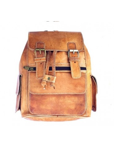 Mochila de cuero real