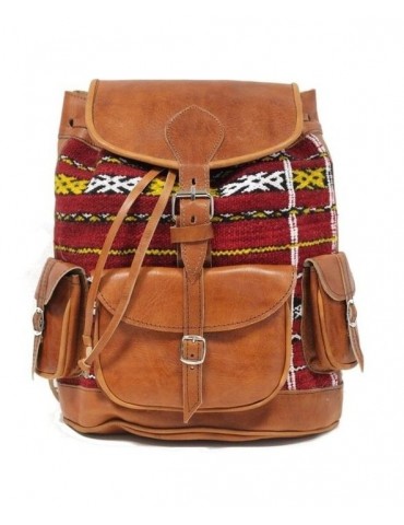 Genuine authentic handcrafted leather backpack