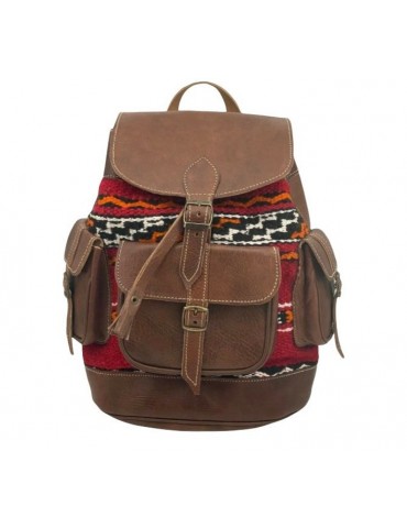 Large leather backpack
