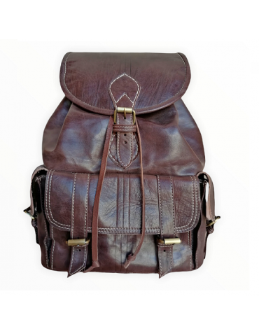 Handmade Nature Leather Sporty Backpack