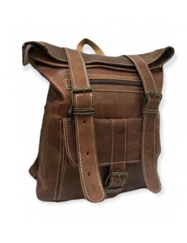Cartable en cuir véritable haut qualité fait main Marron