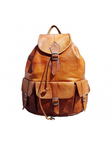 Brun väska i äkta läder med förstklassig kvalitet