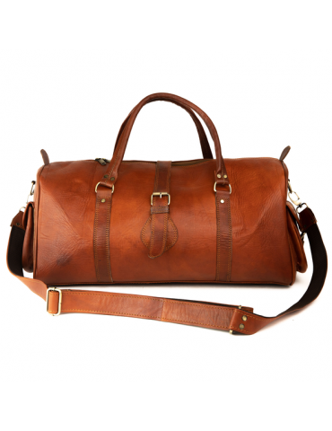 Very high quality handmade leather travel bag