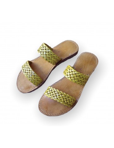 Sandalia piel original Amarillo