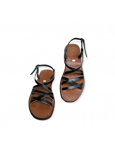 Bekväm sandal i äkta läder