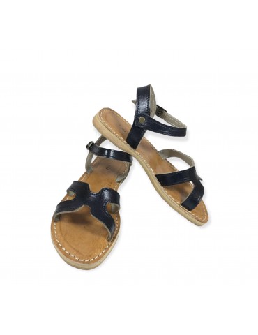 Bequeme Sandale aus echtem Leder