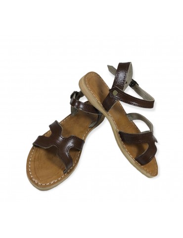 Bequeme Sandale aus echtem Leder