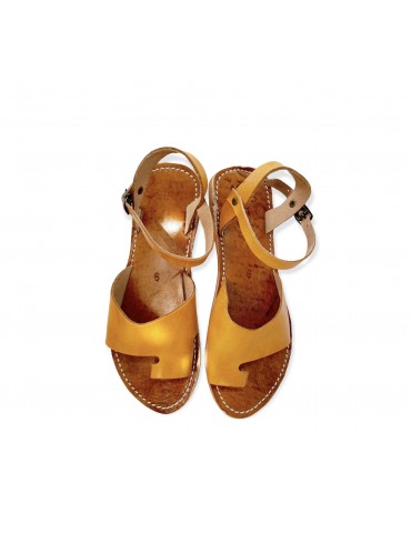 Bekväm sandal i äkta läder