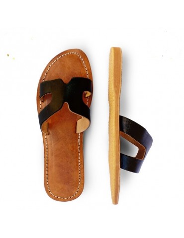 Women's natural leather sandal