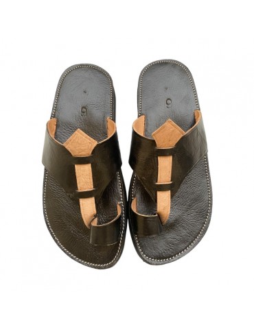 Sandalia Hombre Moda Piel...