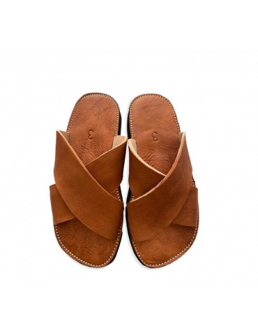 Håndlavet komfortabel sandal i ægte læder
