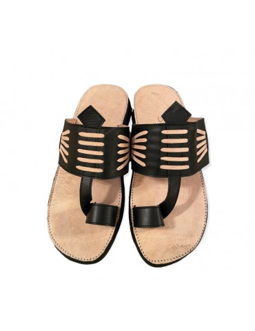Braided sandals in comfortable genuine leather 100% handmade