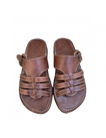 Braided sandals in comfortable genuine leather 100% handmade