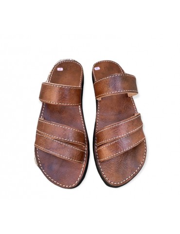 Sandale en cuir véritable...